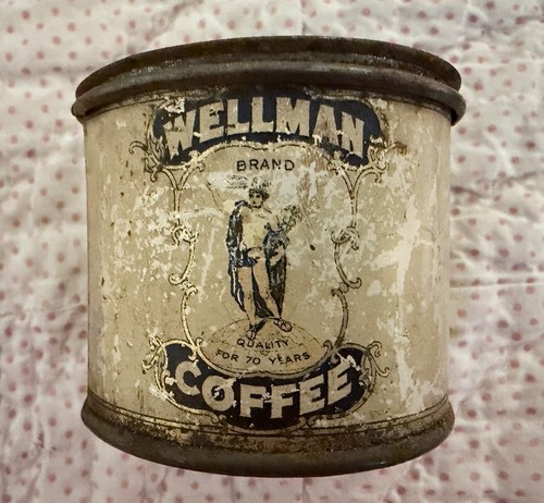Antique wellman coffee sample - wellman,