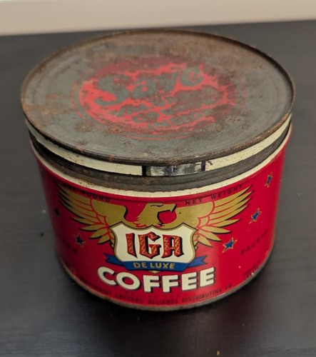 Vintage advertising coffee can