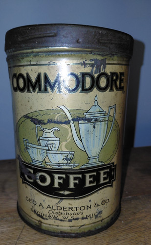 Vintage advertising coffee tin - vintage,