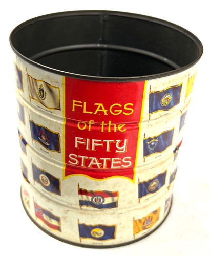 State flags coffee cans - state,